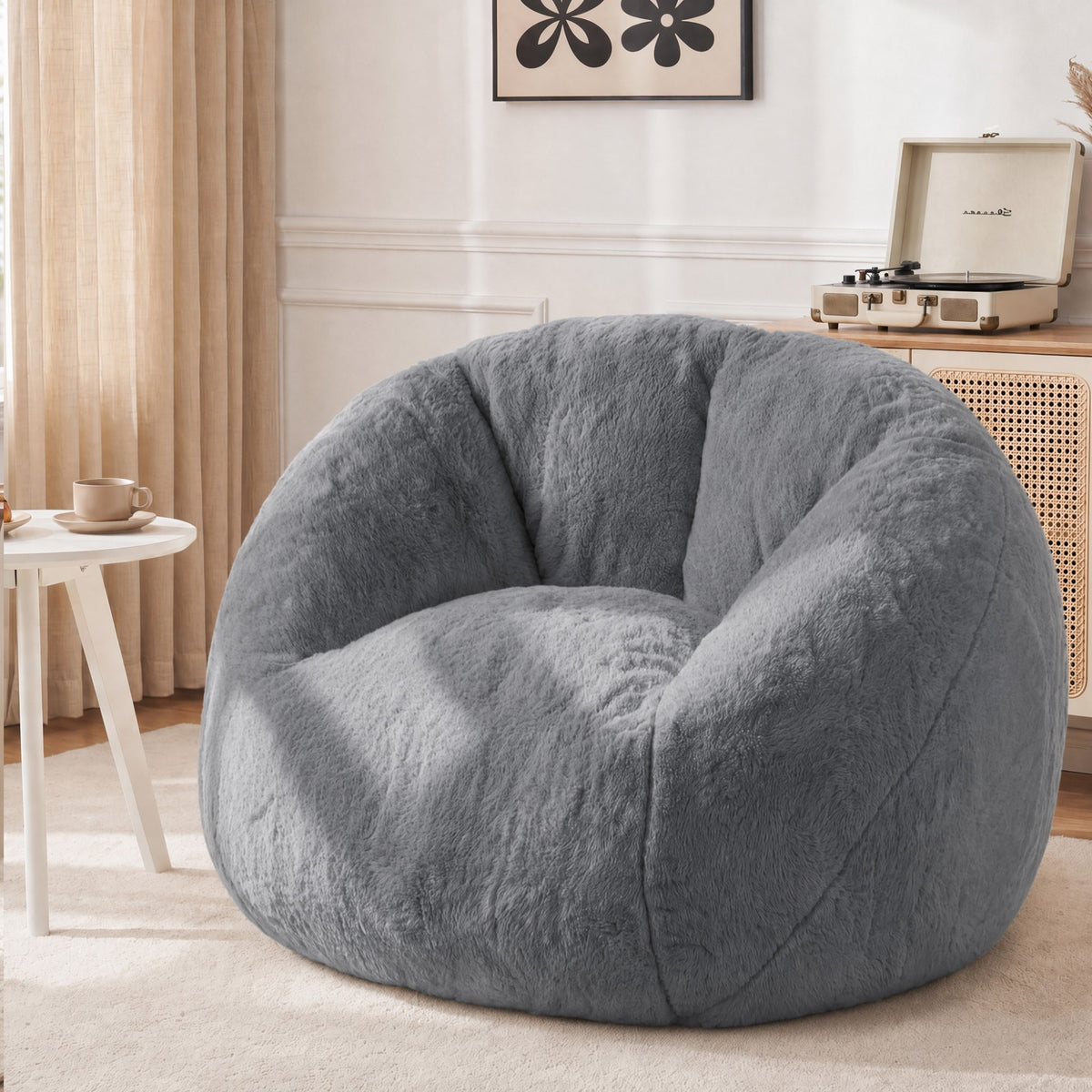 Plush Bean Bag Chair – Cozy Oversized Lounge Seat
