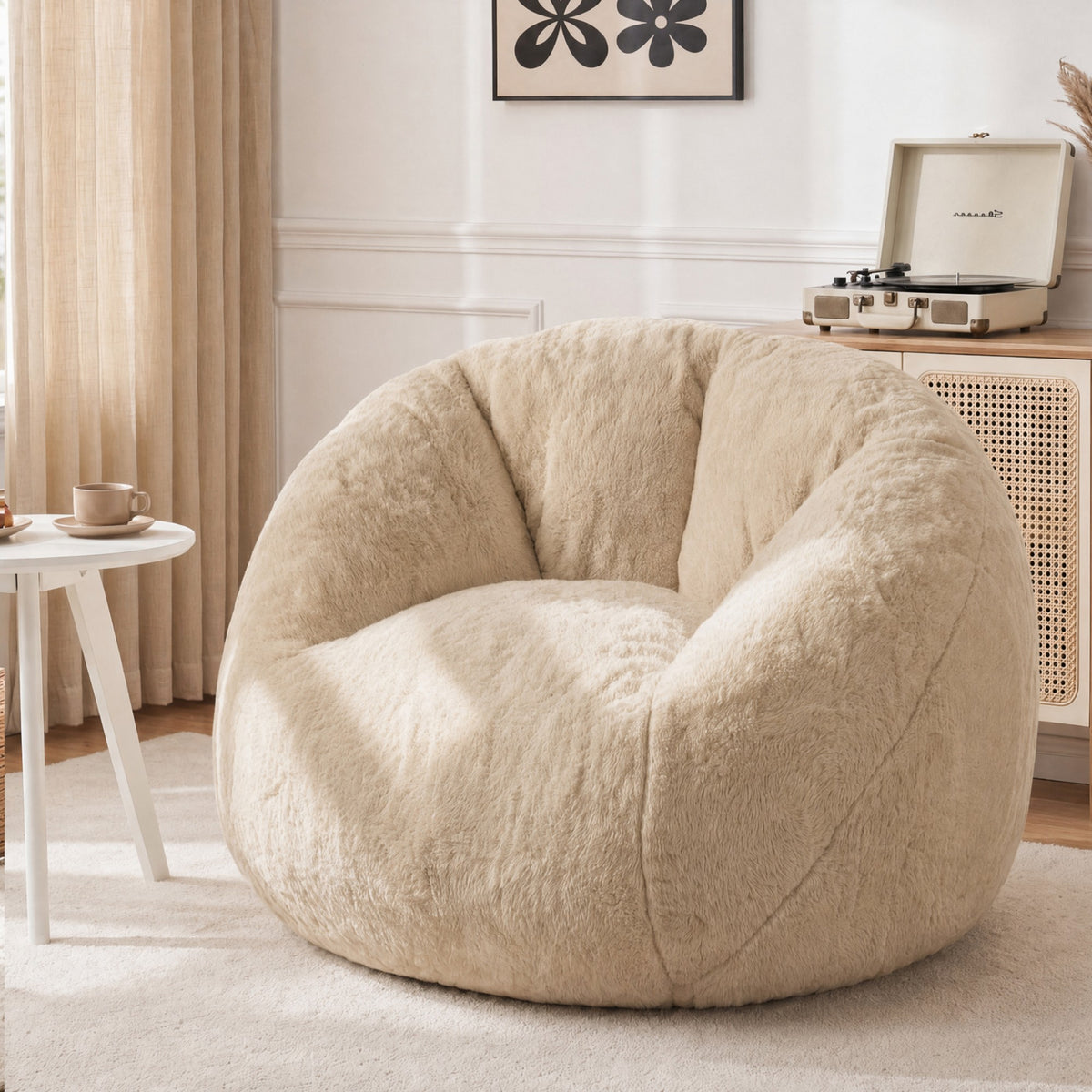 Plush Bean Bag Chair – Cozy Oversized Lounge Seat