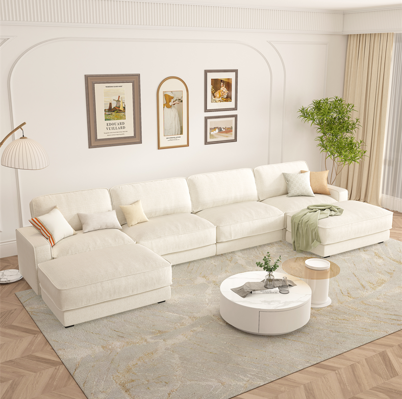 Shaped Modular Cloud Sectional Sofa
