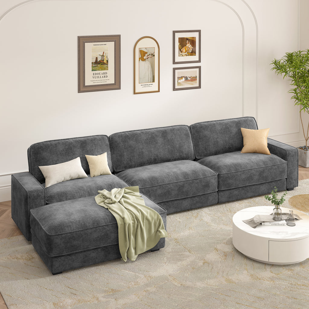 Shaped Modular Cloud Sectional Sofa