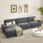 Shaped Modular Cloud Sectional Sofa