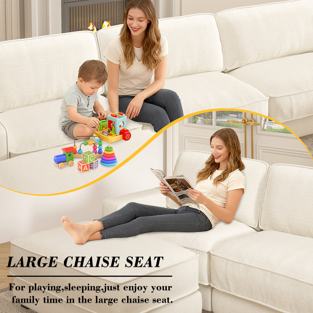 Shaped Modular Cloud Sectional Sofa